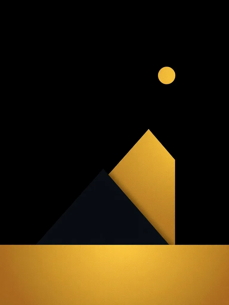 Abstract geometric shapes representing growth and age progre